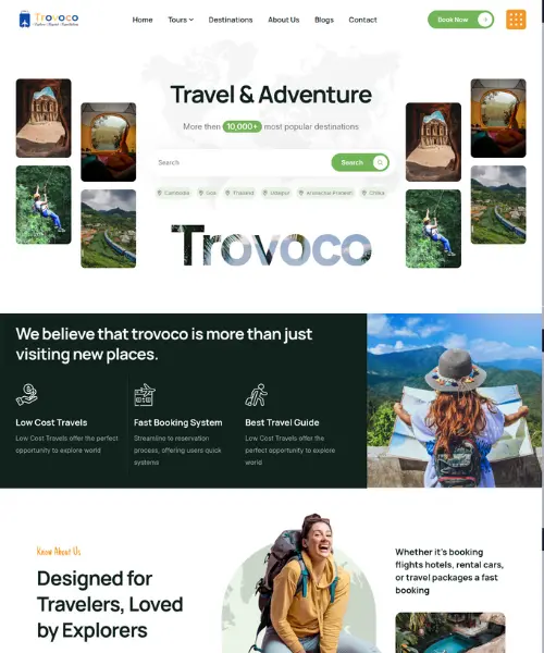 Trovoco travel website